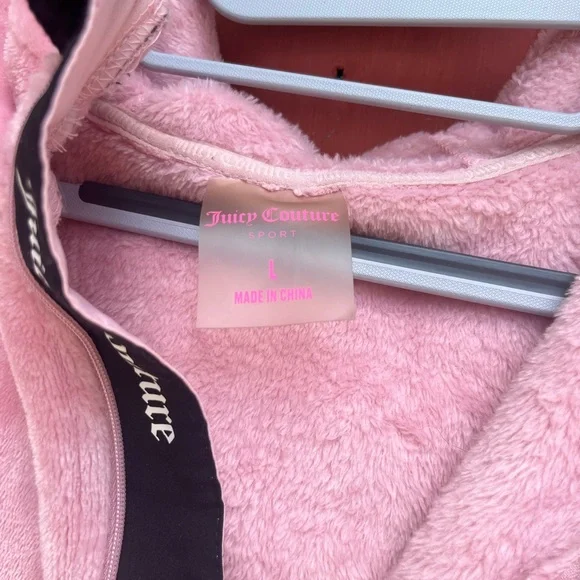 Juicy Couture Sport soft velour Hoody Half zip soft and warm with pockets - Picture 4 of 11